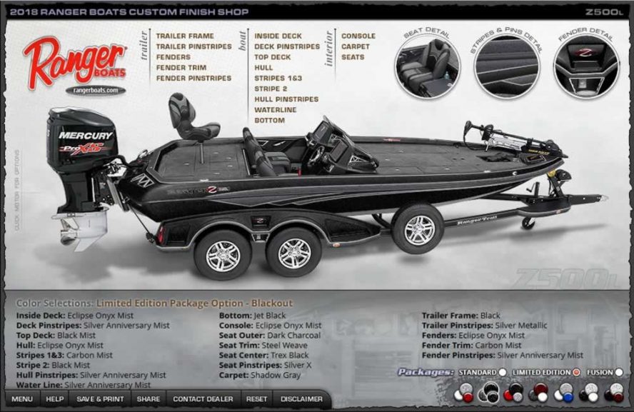 Ranger Boats Z500L - Blackout Edition