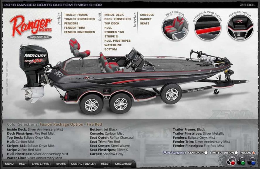 Ranger Boats Z500L - FireRed Fusion