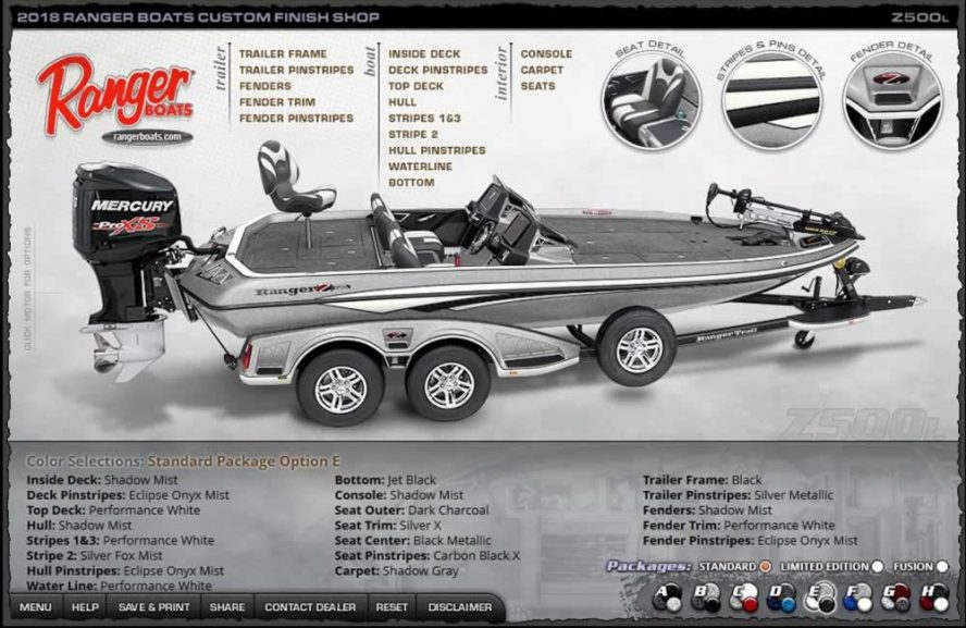 Ranger Boats Z500L - Color Package E