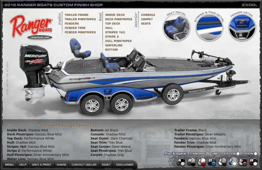 Ranger Boats Z500L - Color Package F