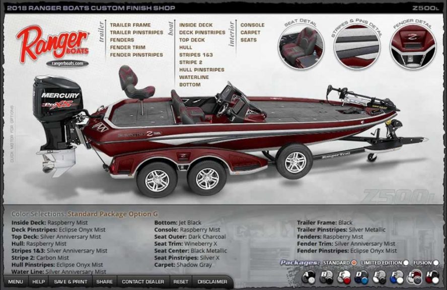 Ranger Boats Z500L - Color Package G