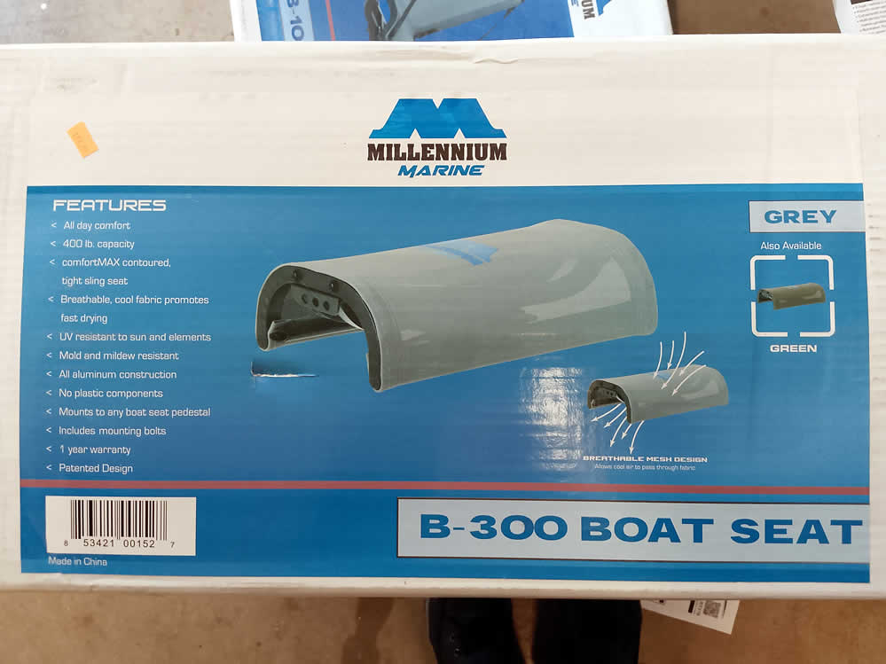 Comfortable Millennium Boat Seats