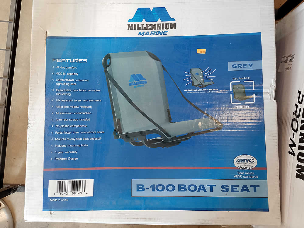 Comfortable Millennium Boat Seats