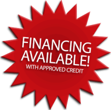 Financing Available - with Approved Credit